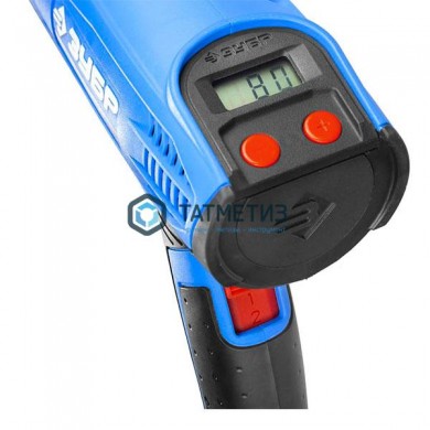 Фен технический (строительный), ЗУБР Проф 2000Вт, ЖК-диспл., память темп-ры, 2 режима: 80-600град, 2 | «ТАТМЕТИЗ» Фен технический (строительный), ЗУБР Проф 2000Вт, ЖК-диспл., память темп-ры, 2 режима: 80-600град, 2 - магазин крепежа «ТАТМЕТИЗ»