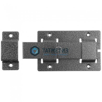 Задвижка накладная"ЗД-02"для дверей усил.,пор. покрытие, серебро, плоский засов 30х135х7мм, 75х115мм -  магазин крепежа «ТАТМЕТИЗ»