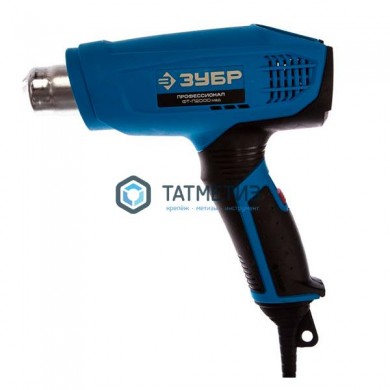 Фен технический (строительный), ЗУБР Проф 2000Вт, ЖК-диспл., память темп-ры, 2 режима: 80-600град, 2 | «ТАТМЕТИЗ» Фен технический (строительный), ЗУБР Проф 2000Вт, ЖК-диспл., память темп-ры, 2 режима: 80-600град, 2 - магазин крепежа «ТАТМЕТИЗ»
