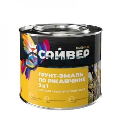 Грунт-эмаль по ржавчине ХВ 3 в 1 Сайвер БЕЛАЯ 1,8 кг-./6 | «ТАТМЕТИЗ» Грунт-эмаль по ржавчине ХВ 3 в 1 Сайвер БЕЛАЯ 1,8 кг-./6 - магазин крепежа «ТАТМЕТИЗ»