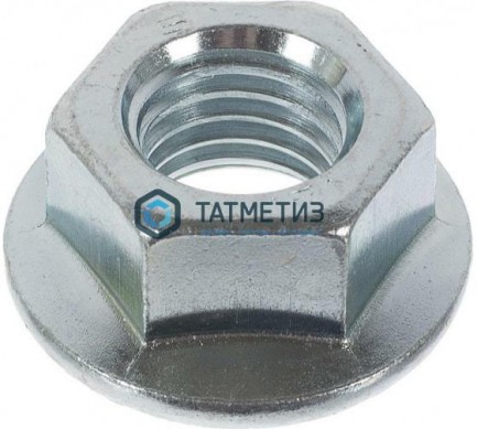Гайка с фланцем DIN 6923, оц  М6  (4800 шт/уп) -  магазин крепежа «ТАТМЕТИЗ»