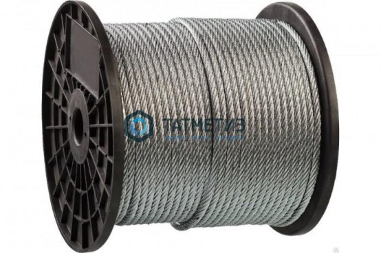 Трос ср.мягкости ART 8379 7х7 А2 нержавейка 6мм (250 м/бух) | «ТАТМЕТИЗ» Трос ср.мягкости ART 8379 7х7 А2 нержавейка 6мм (250 м/бух) - магазин крепежа «ТАТМЕТИЗ»
