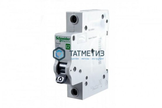 Выключатель автоматический модульный 1п C 6А 4.5кА EASY9 =S= SchE | «ТАТМЕТИЗ» Выключатель автоматический модульный 1п C 6А 4.5кА EASY9 =S= SchE - магазин крепежа «ТАТМЕТИЗ»