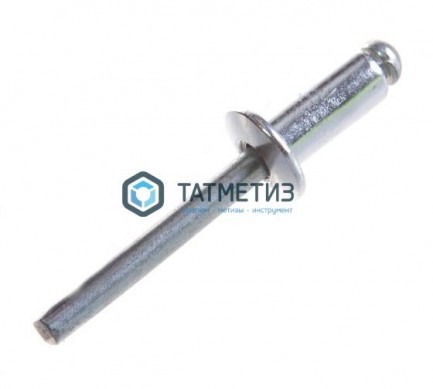 Заклепки ZK ал/ст 6,4x14 (250 шт/уп) KL | «ТАТМЕТИЗ» Заклепки ZK ал/ст 6,4x14 (250 шт/уп) KL - магазин крепежа «ТАТМЕТИЗ»