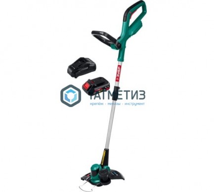 Триммер аккумуляторный 18 В, 1 АКБ (2 Ач) ЗУБР | «ТАТМЕТИЗ» Триммер аккумуляторный 18 В, 1 АКБ (2 Ач) ЗУБР - магазин крепежа «ТАТМЕТИЗ»