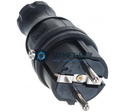 Эл.вилка прямая с/з каучук ОМЕГА IP44 ВБп3-1-0м IEK | «ТАТМЕТИЗ» Эл.вилка прямая с/з каучук ОМЕГА IP44 ВБп3-1-0м IEK - магазин крепежа «ТАТМЕТИЗ»
