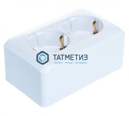 Розетка 2-м ОП Этюд 16А с заземл. бел. SchE PA16-007B -  магазин крепежа «ТАТМЕТИЗ»