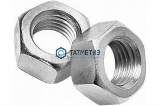 Гайка DIN 934, оцинк М42  КП 8  (уп 30 кг / 52 шт) ГОСТ 5915-70 -  магазин крепежа «ТАТМЕТИЗ»