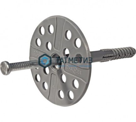 Дюбель д/изоляции IZO 10х 80  ( 500 шт/уп) DAXMER нейлон -  магазин крепежа «ТАТМЕТИЗ»