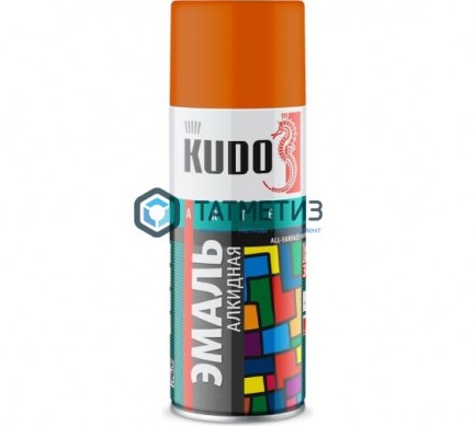 Краска аэроз. KUDO 520 мл. №1019  ОРАНЖЕВАЯ  RAL 2004 -  магазин крепежа «ТАТМЕТИЗ»