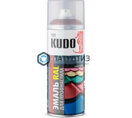 Краска аэроз. KUDO 520 мл. №1004  ВИШНЕВАЯ RAL 3011 -  магазин крепежа «ТАТМЕТИЗ»
