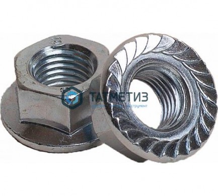 Гайка с фланцем DIN 6923, оц М12  (1400 шт/уп) R -  магазин крепежа «ТАТМЕТИЗ»