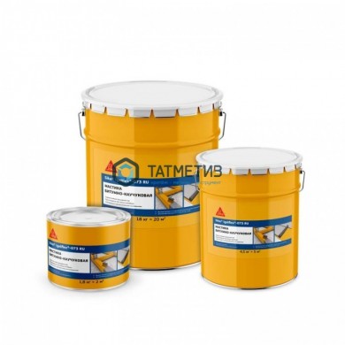 Мастика гидроизоляционная битумная однокомпонентная Sika Igolflex-071 RU Ведро 21, 5 л -  магазин крепежа «ТАТМЕТИЗ»