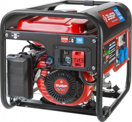Генератор гибридный (бензин / газ), 3500 Вт, ЗУБР | «ТАТМЕТИЗ» Генератор гибридный (бензин / газ), 3500 Вт, ЗУБР - магазин крепежа «ТАТМЕТИЗ»