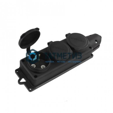 Колодка удлинителя 3-м каучук 16А 2Р-Е IP44 | «ТАТМЕТИЗ» Колодка удлинителя 3-м каучук 16А 2Р-Е IP44 - магазин крепежа «ТАТМЕТИЗ»