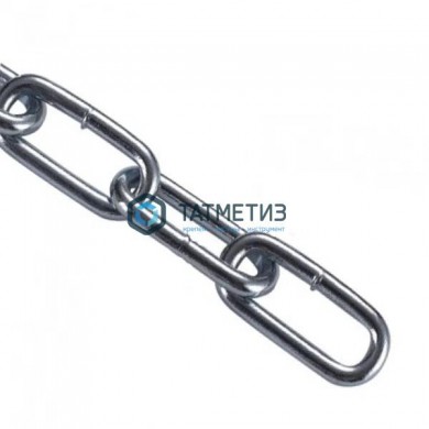 Цепь DIN 763 дл.зв. оц. 8 (15 м/бух) NW | «ТАТМЕТИЗ» Цепь DIN 763 дл.зв. оц. 8 (15 м/бух) NW - магазин крепежа «ТАТМЕТИЗ»